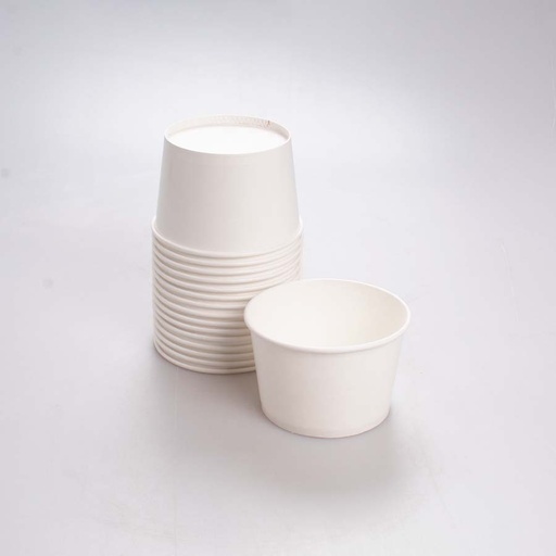 ENVASE DE PAPEL BLANCO DE 10 OZ (VN510) PAQUETE 50 PZ