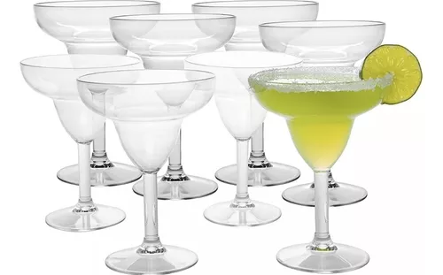 COPA MARGARITA PLASTICO TRANPATENTE