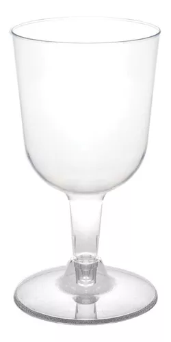 COPA VINO PLASTICO TRANSPARENTE