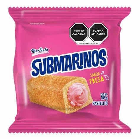 [0001757] PASTELITO SUBMARINOS SABOR FRESA 105G