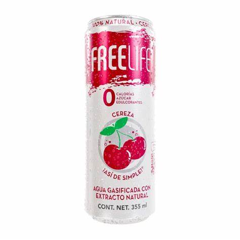 [0002433] AGUA GASIFICADA FREELIFE CEREZA 355ML