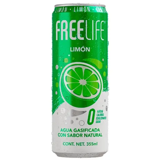 [0002435] AGUA GASIFICADA FREELIFE LIMON 355ML