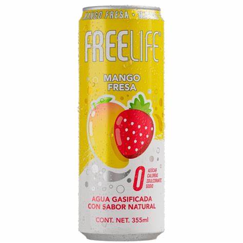 [0002437] AGUA GASIFICADA FREELIFE MANGO FRESA 355ML