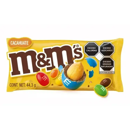 [0002709] CHOCOLATE M&M´S CON CACAHUATE CONFITADOS 44.3G