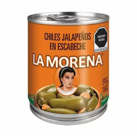[0002353] CHILES JALAPEÑOS EN ESCABECHE  210G  LA MORENA