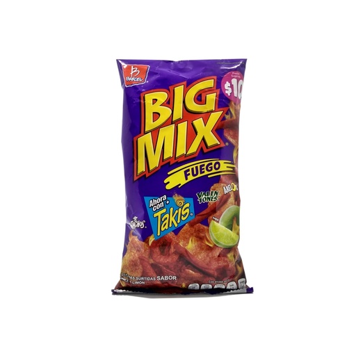[0002743] BIG MIX FUEGO BOTANAS SURTIDAS SABOR CHILE Y LIMON 75GR