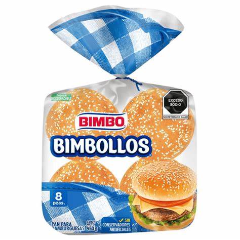 [0002295] BIMBOLLOS BIMBO PAN PARA HAMBURGUESA 8PZ 450GR