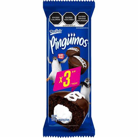 [0002741] PASTELITO PINGUINOS 3PZ 120GR