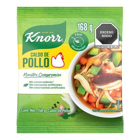 [0000264] KNORR CONSOME DE POLLO POLVO 168GR 