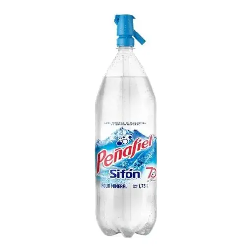 AGUA PEÑAFIEL MINERAL SIFON 8/1.75 LT.