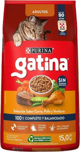 ALIM. GATO GATINA BULTO 15 KG.