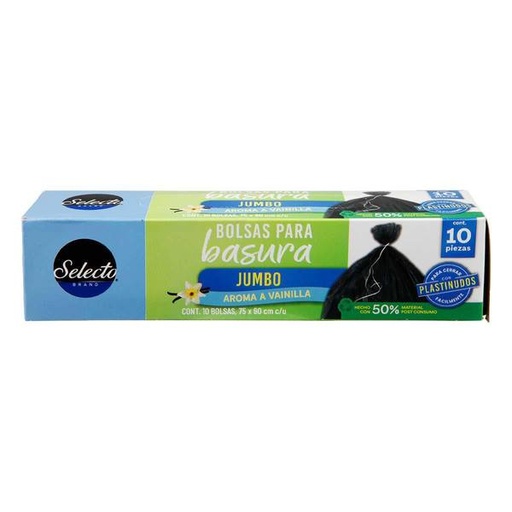 BOLSA PLASTICO BASURA NEGRA JUMBO 90X120 KG.