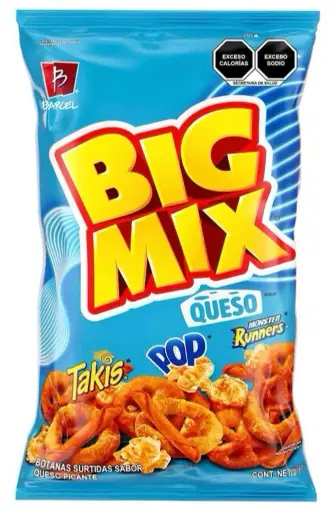 BOT. BARCEL BIG MIX QUESO 80 GR.