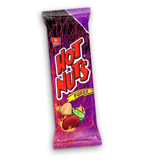BOT. BARCEL CACAH. HOT NUTS FUEGO 115 GR.