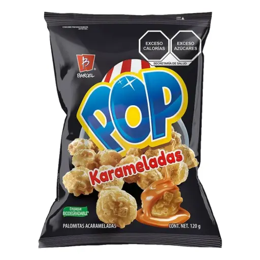 BOT. BARCEL PALOMITAS POP KARAMELADAS 110 GR.
