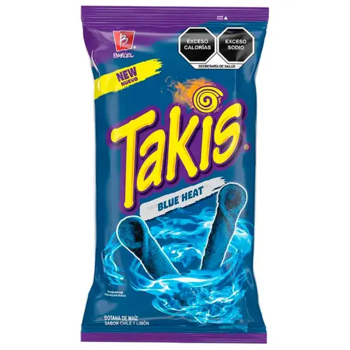 BOT. BARCEL TAKIS BLUE HEAT 70 GR.