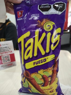 BOT. BARCEL TAKIS FUEGO 200 GR.