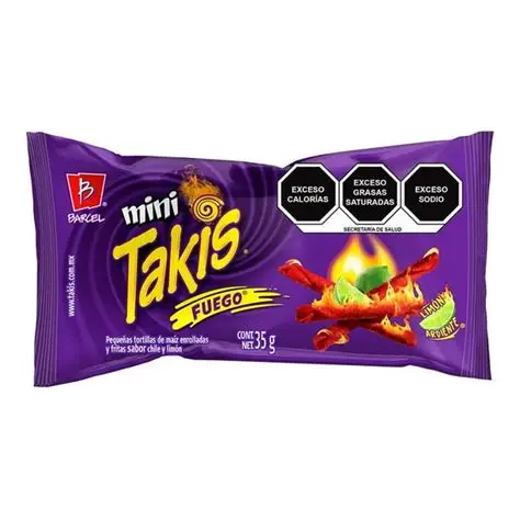 BOT. BARCEL TAKIS MINI FUEGO 35 GR.