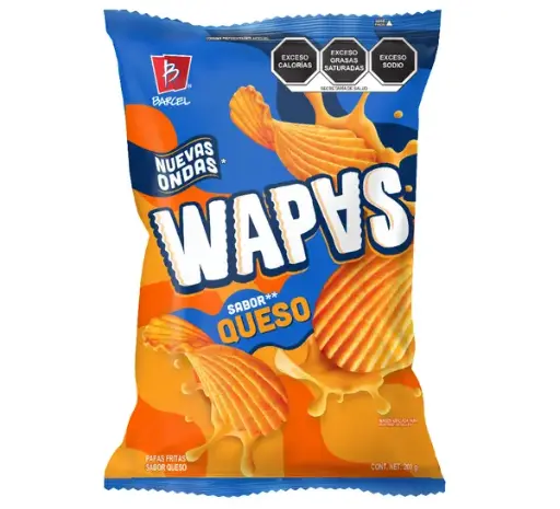 BOT. BARCEL WAPAS QUESO 52 GR.