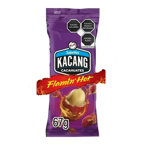 BOT. SABRITAS CACAH. KACANG FLAMING HOT LIMON 67 GR.