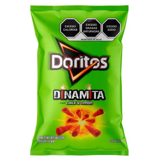 BOT. SABRITAS DORITOS DINAMITA CHILE Y LIMON 70 GR.