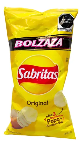BOT. SABRITAS PAPAS BOLZAZA 74 GR.