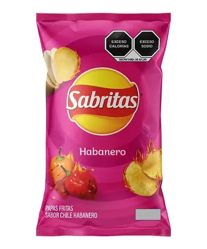 BOT. SABRITAS PAPAS HABANERO 42 GR.