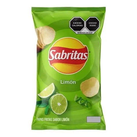 BOT. SABRITAS PAPAS LIMON 42 GR.