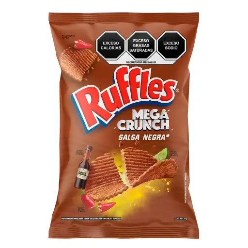 BOT. SABRITAS RUFFLES MEGA CRUNCH COCTELERAS 50 GR.