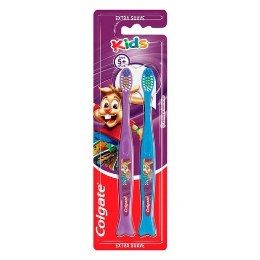 CEPILLO DENTAL COLGATE KIDS 2 PZAS.