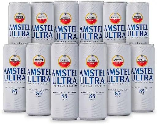 CERVEZA AMSTEL ULTRA LATA 355 ML.