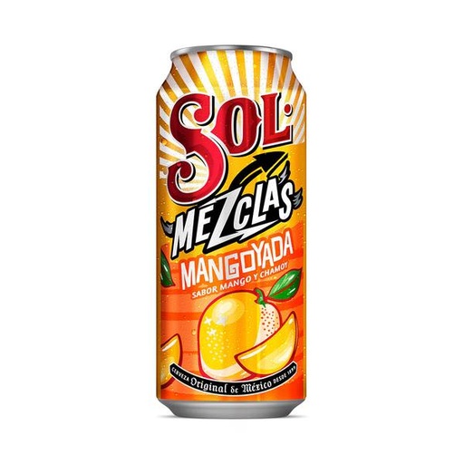 CERVEZA SOL MANGOYADA 473 ML.