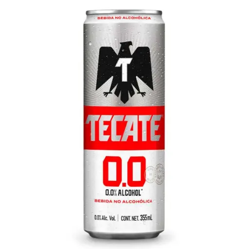CERVEZA TECATE 0% ALCOHOL 355 ML.
