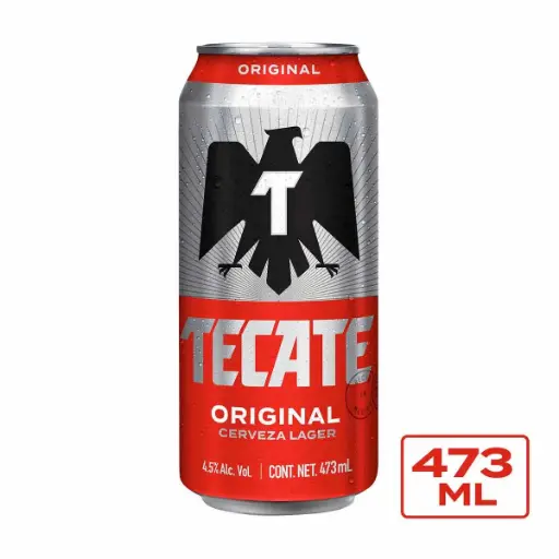 CERVEZA TECATE 473 ML.