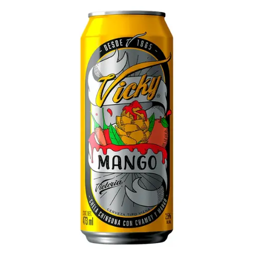 CERVEZA VICKY MANGO 473 ML.