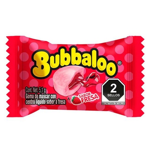 CHIC. BUBBALOO FRESA PZ