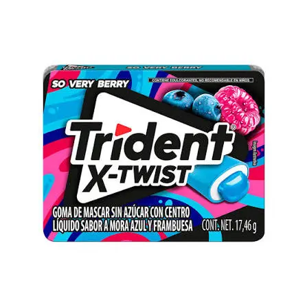 CHIC. TRIDENT X-TWIST VERY BERRY MORA FRAMB 8 PZAS.
