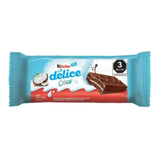 CHOC. KINDER DELICE COCO 39 GR.
