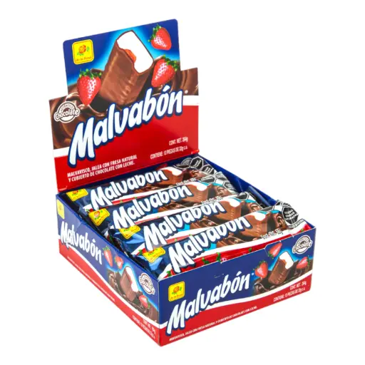 CHOC. MALVABON FRESA 24/264 GR.