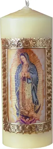 CIRIO SAN RAFAEL VIRGEN DE GUADALUPE 24/6X18 CM.