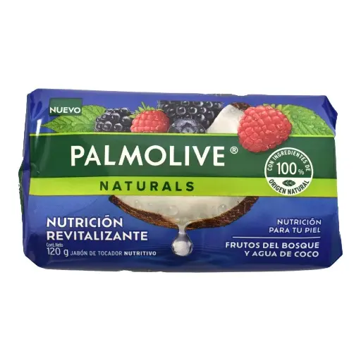 [0000445] JABÓN PALMOLIVE NATURALS  FRUTOS DEL BOSQUE Y AGUA DE COCO 120GR