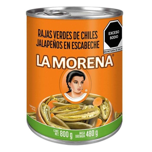 ENL. CHILES RAJAS LA MORENA 12/800 GR.