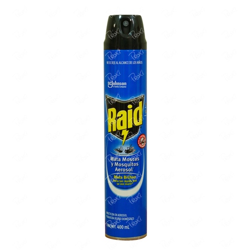 [0000503] INSECTICIDA RAID MATA MOSCAS Y MOSQUITOS AEROSOL 400ML