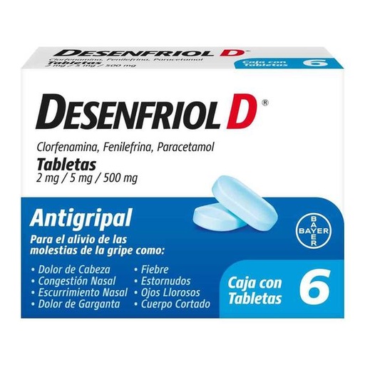 FARM. PASTILLA DESENFRIOL D AZUL PZA.