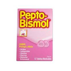 FARM. PASTILLA PEPTO BISMOL PZA.
