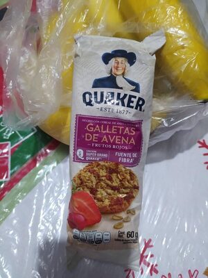 GALL. AVENA QUAKER FRUTOS ROJOS 60 GR.