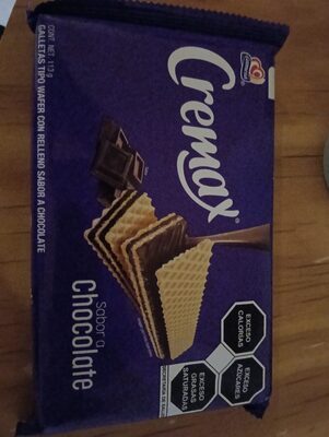 GALL. GAMESA CREMAX CHOCOLATE 113 GR.