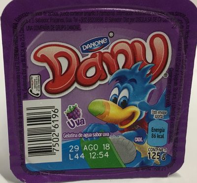 GELATINA DANONE DANY UVA 125 GR.