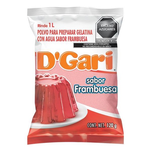 GELATINA GARI FRAMBUESA 50/120 GR.