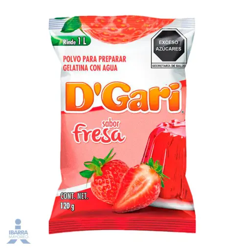 GELATINA GARI FRESA 50/120 GR.